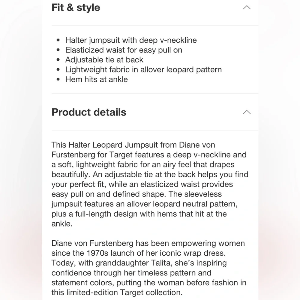 Diane Von Furstenberg Halter Jumpsuit - Picture 3 of 5